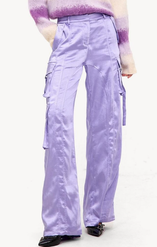 Loavies-Purple cargo trousers