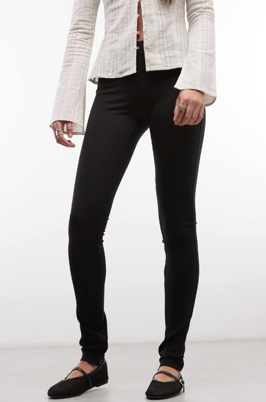 Monki - pull on tailoted trousers with cotton waistband detail
