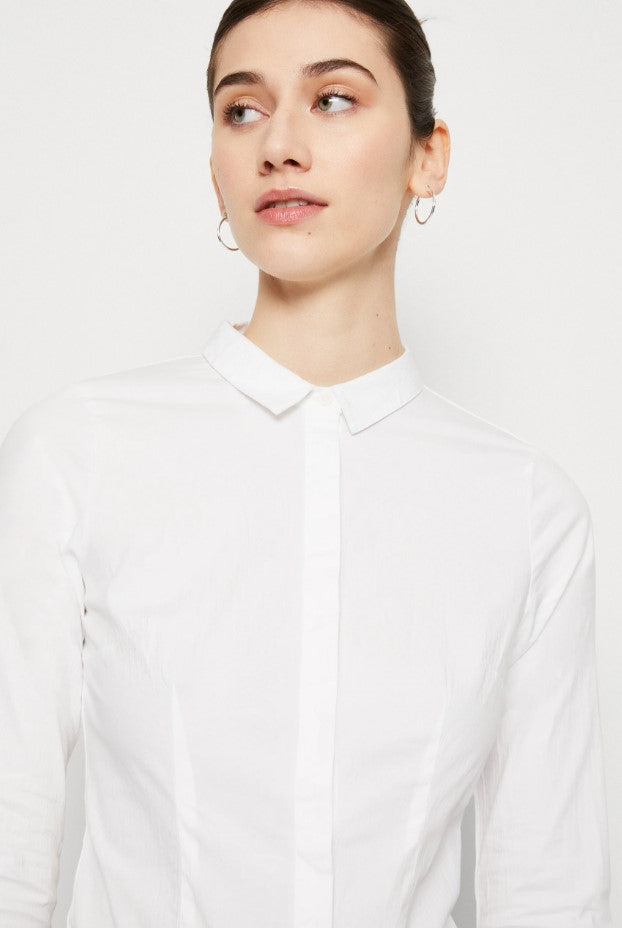 ONLY ONLSELMA SHIRT BODY - Button-down blouse - white