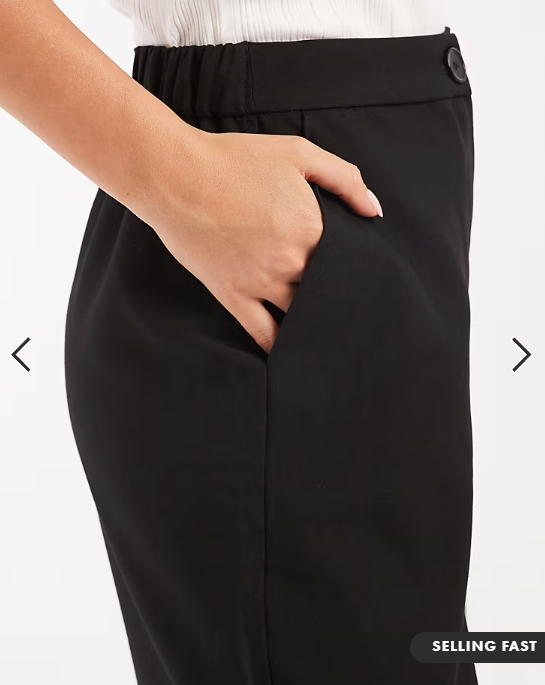 ASOS DESIGN tailored relaxed straight leg trousers in black