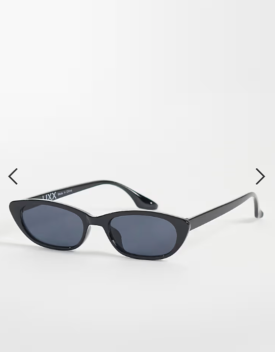 JJXX oval cateye sunglasses in black