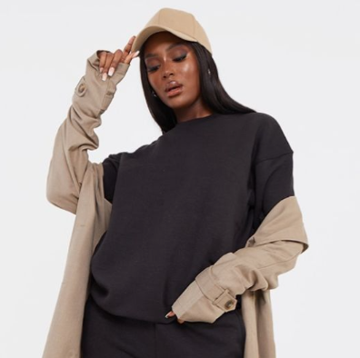 Tall Black Ultimate Basic Oversized Sweatshirt