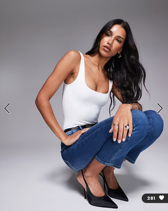 Good American sculpting modern tank bodysuit in white