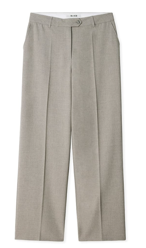 NA-KD-Tailored Mid Waist Suit Pants