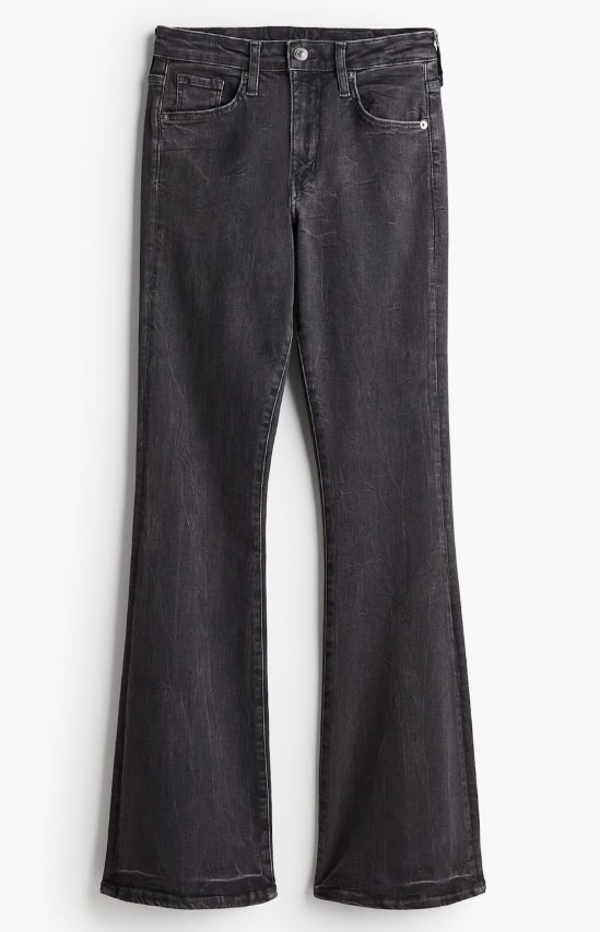 H&M-FLARED ULTRA HIGH JEANS
