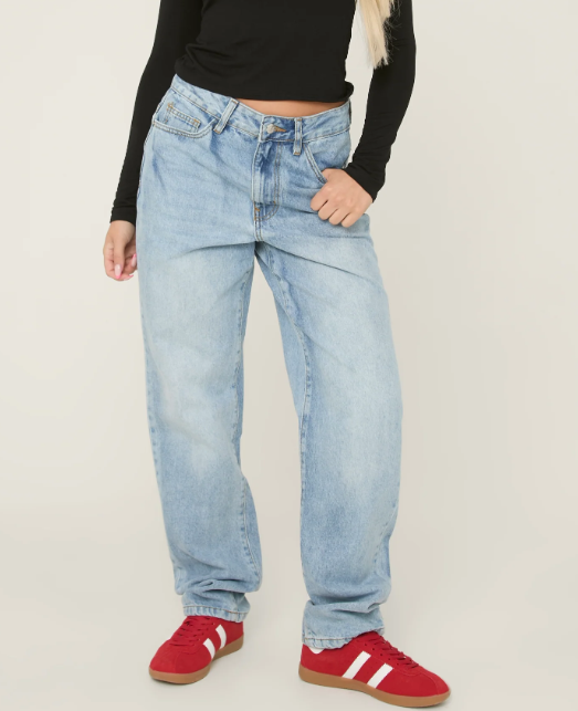 Blue Denim Extra Long Straight Leg Jeans - Blaise