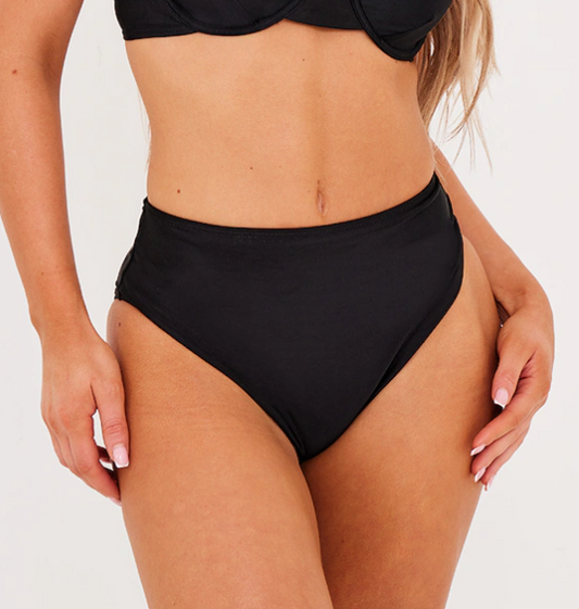 Black Mix & Match High Waist Bikini Bottoms