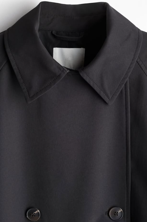 H&M-DOUBLE-BREASTED TRENCHCOAT