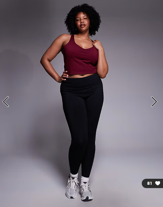 4505 Curve active vest with inner bra in cherry red