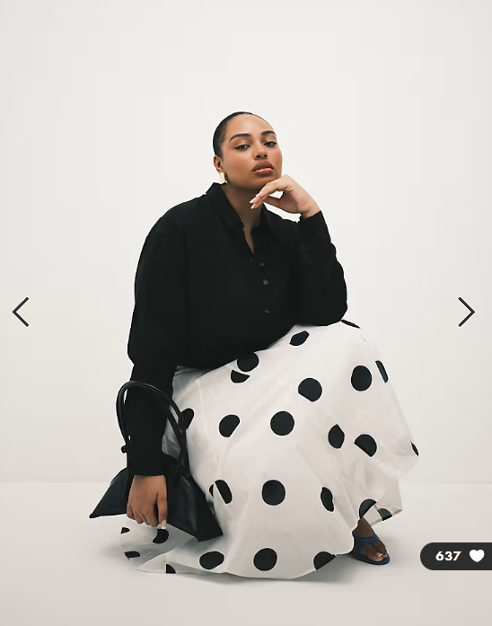 ASOS DESIGN Curve linen blend shirt in black