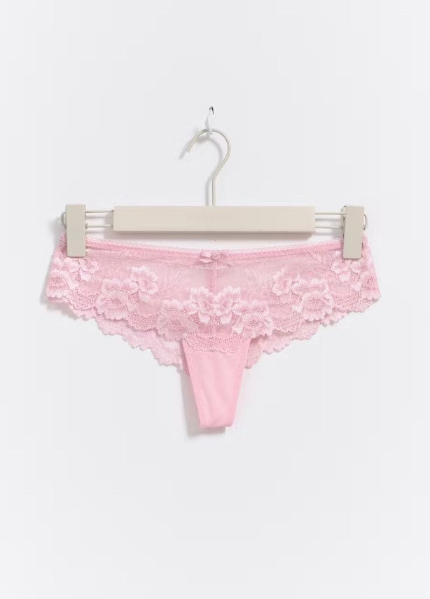 Lace string - Pink