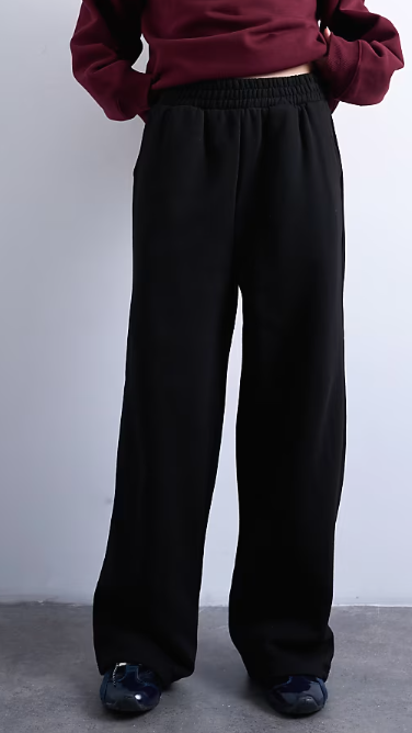 Asos - Topshop straight leg jogger in black