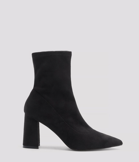 Basic Suede Look Ankle Boots