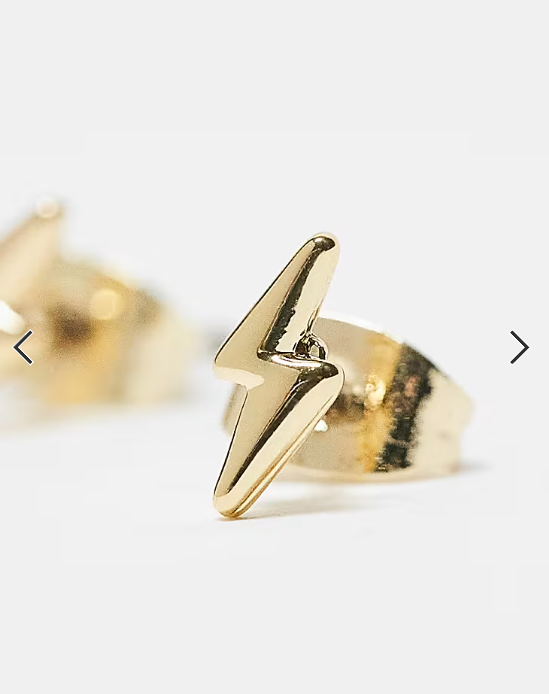 Pieces lightning bolt and star 2-pack stud earrings in gold