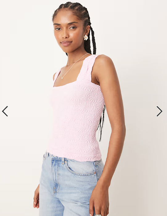 Free People love letter textured cami top in lilac