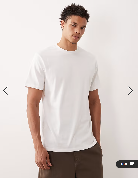 ASOS DESIGN heavyweight t-shirt with regular fit in white .