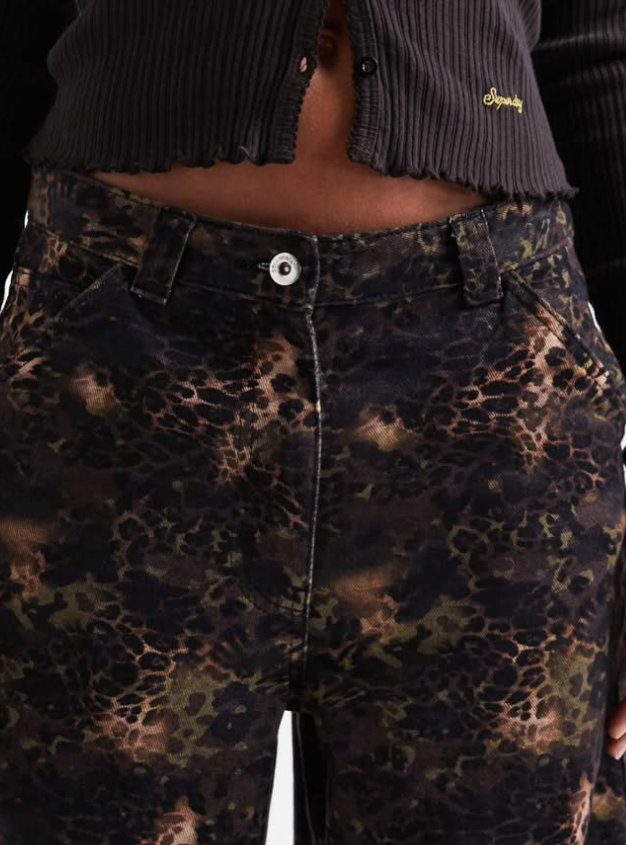 Collusion - antifit jean in floral camo print