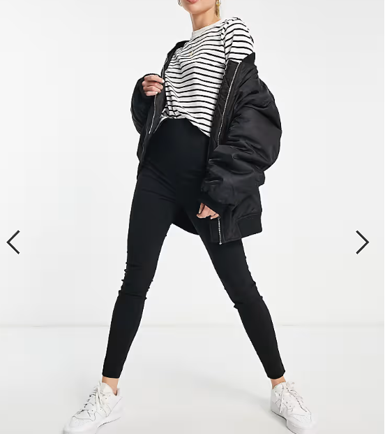 ASOS DESIGN Tall tailored high waist skinny trousers in black