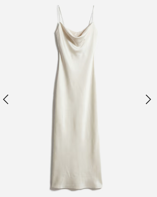 Vila lace insert cowl neck satin cami maxi dress in cream