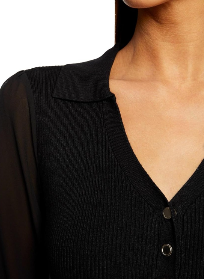 Morgan - 232 Mlide - chiffon sleeve sweater