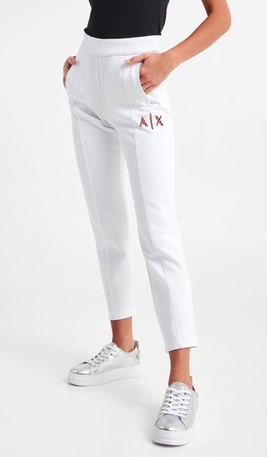 Armani Exchange Spodnie dresowe ARMANI EXCHANGE Biały Slim