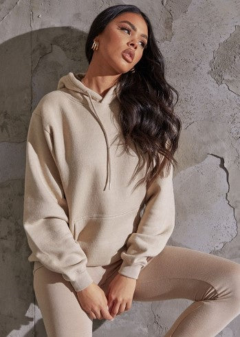 Recycled Sand Oversized Sweat Hoodie