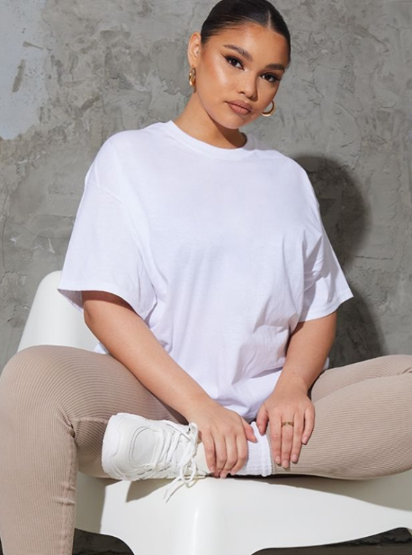 Plus Ultimate White Oversized T Shirt