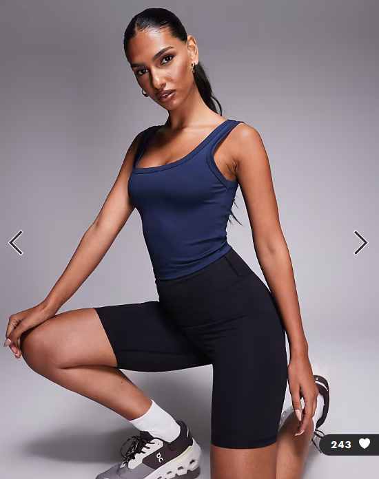 4505 Icon active slightly cropped vest in deep navy