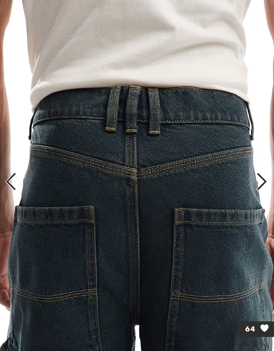 COLLUSION X011 carpenter jeans in dark blue