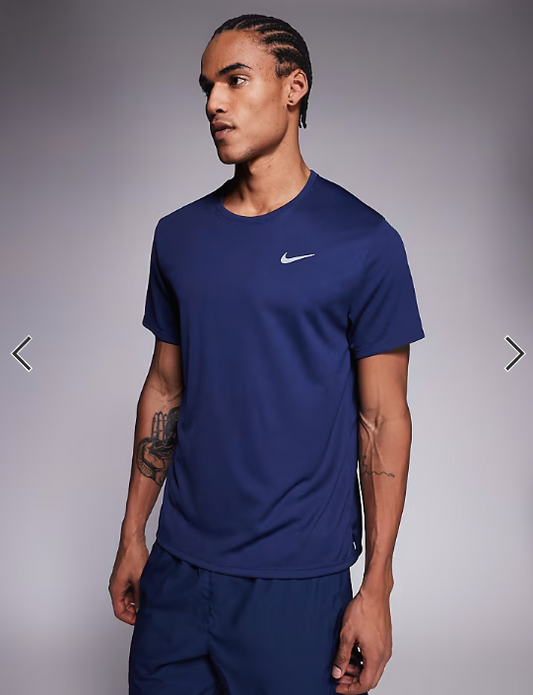 Nike Running Miler Dri-FIT t-shirt in navy
