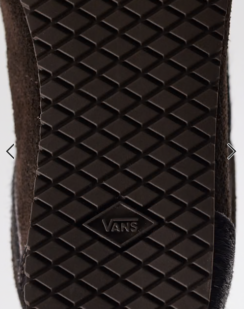 Vans Super Lowpro pony hair trainers in brown