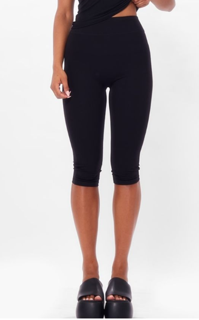 Black Sculpt Pedal Pusher Leggings