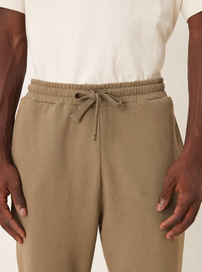 Asos - co-ord garment dye heavy wash oversized hoodie & tapered fit jogger in kHaki - SET
