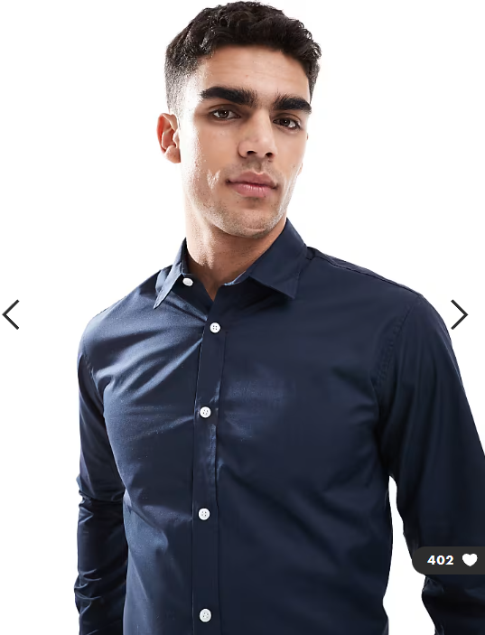 JJ Rebel long sleeve shirt in navy