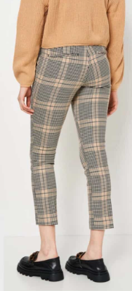 H&M - Beige Dogtoth Slacks