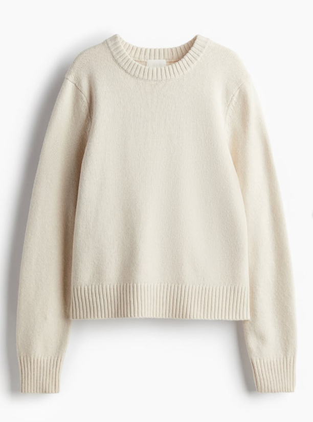 H&M - JUMPER - Cream