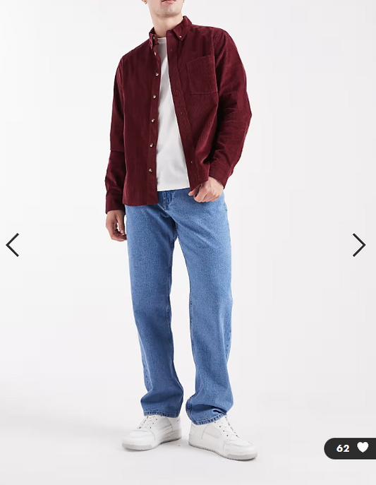 ONLY & SONS Edge straight fit jeans in mid blue