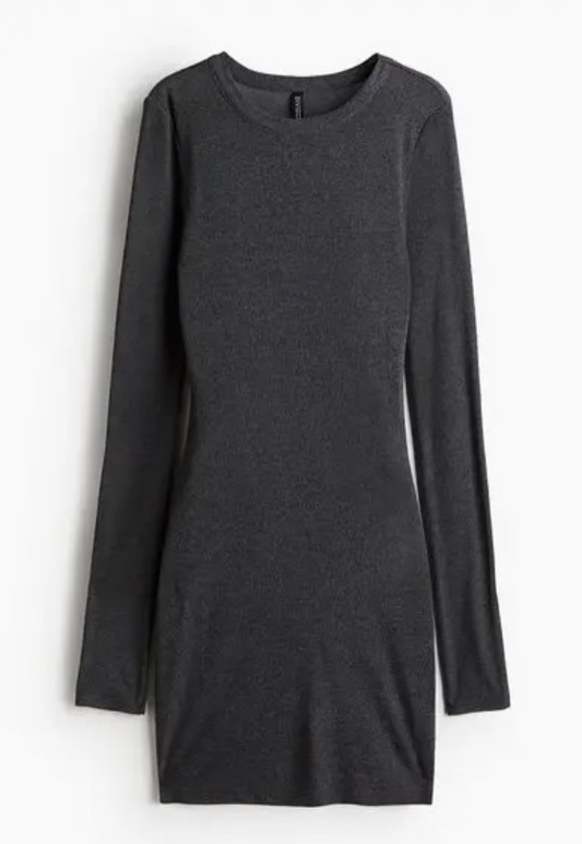H&M Women Ribbed Bodycon Dress