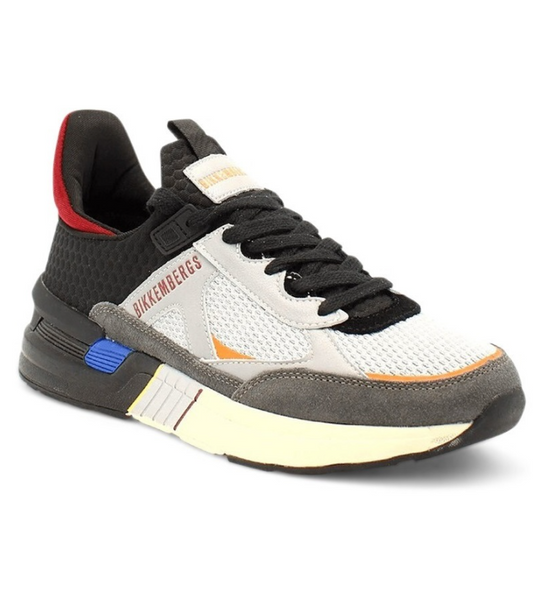 BASKETS BIKKEMBERGS GRIS - Men - 16209 CP C TUMBLED DARK GREY