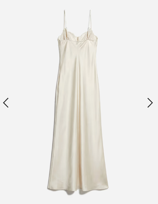 Vila lace insert cowl neck satin cami maxi dress in cream