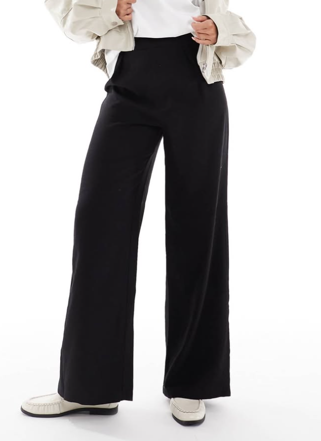 Asos - wide leg trouser in black
