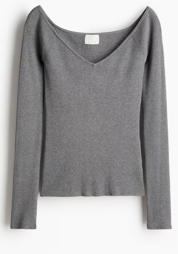 H&M - OFF-THE-SHOULDER TOP