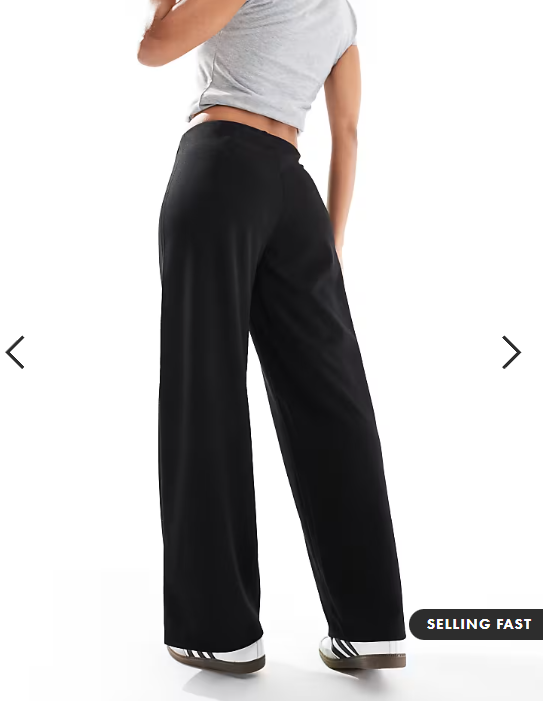 Vero Moda loose pull on trousers in black