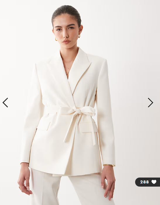 Mango Iguana tailored blazer in pastel