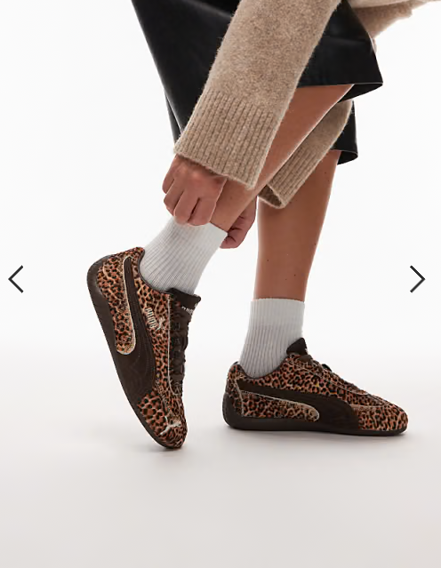 Puma Speedcat trainers in leopard print