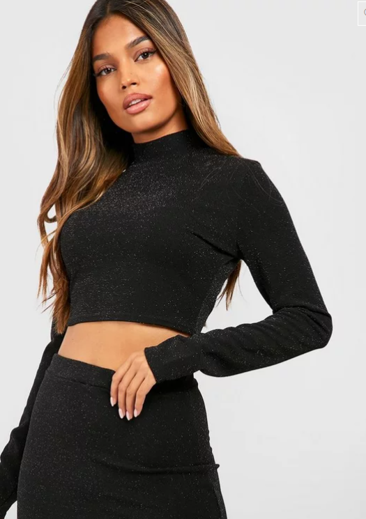 High Neck Crop Top