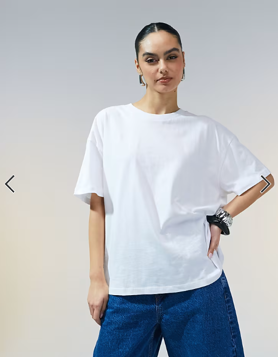 ASOS DESIGN oversized t-shirt in white
