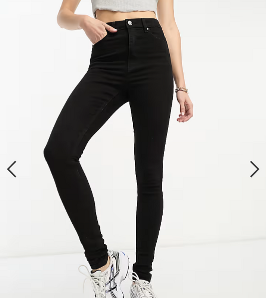 ASOS DESIGN Tall skinny jeans in black