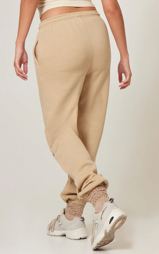 Sand Sweat Cuffed High Waist Sweatpants
