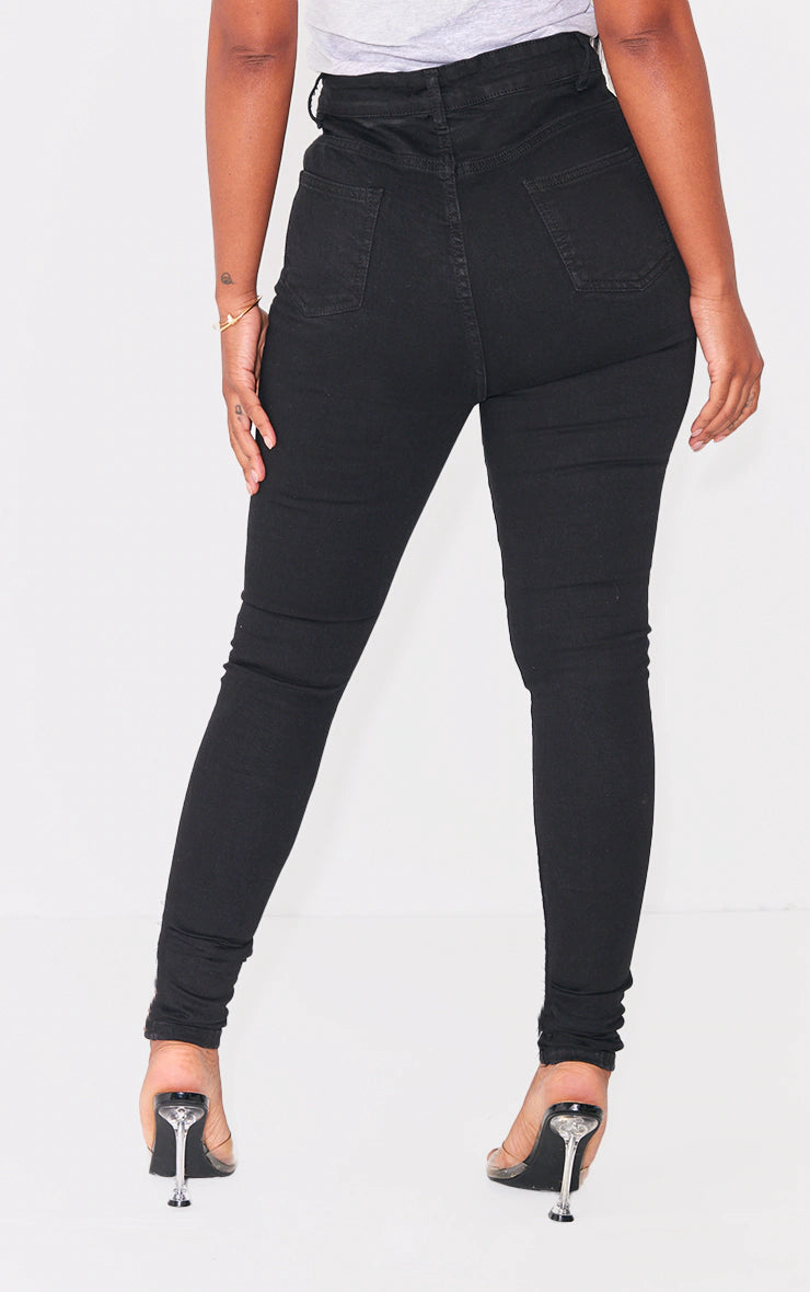 Shape Black Disco Skinny Jeans